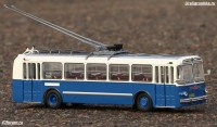 Коллекционная масштабная модель 1:43 Троллейбус ЗиУ-5 бело-синий (Classicbus)
